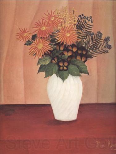 Henri Rousseau Bouquet of Flowers Spain oil painting art